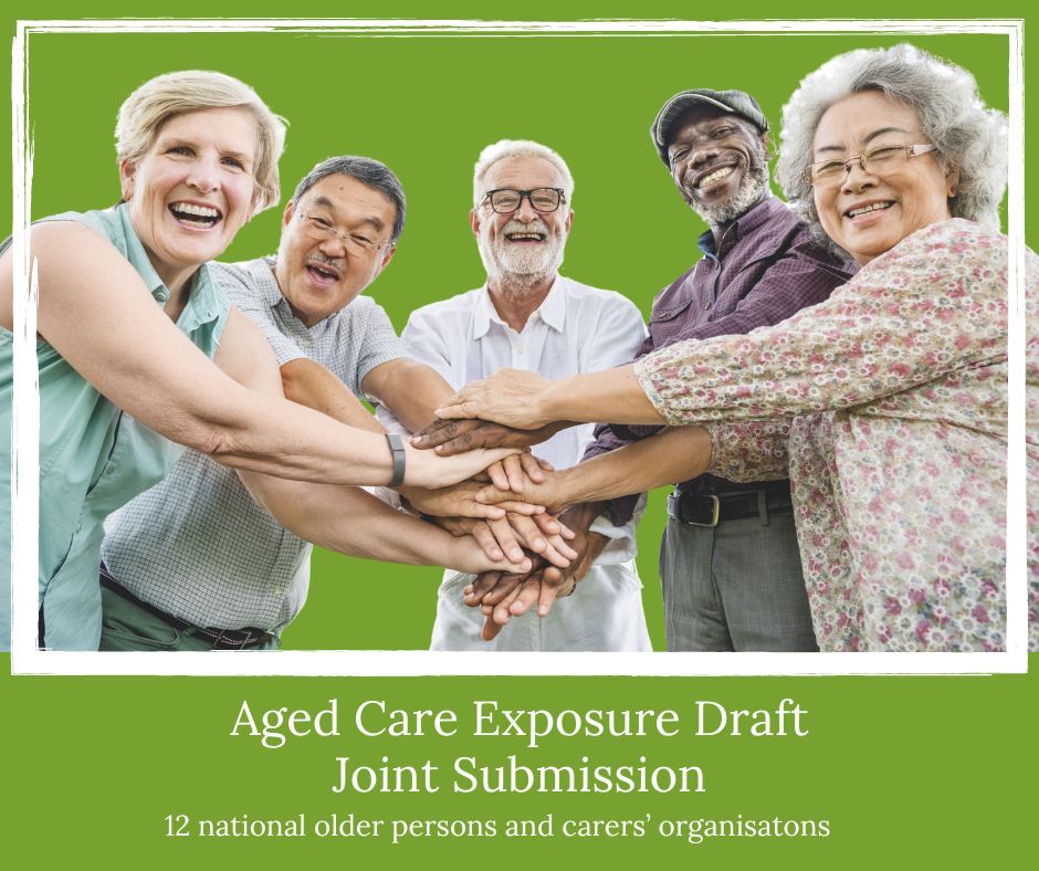 COTA Australia, and 11 other national organisations working with older people and carers yesterday released a submission on the #exposuredraft for the new #agedcareact. Read the submission - buff.ly/3IA7lSM.