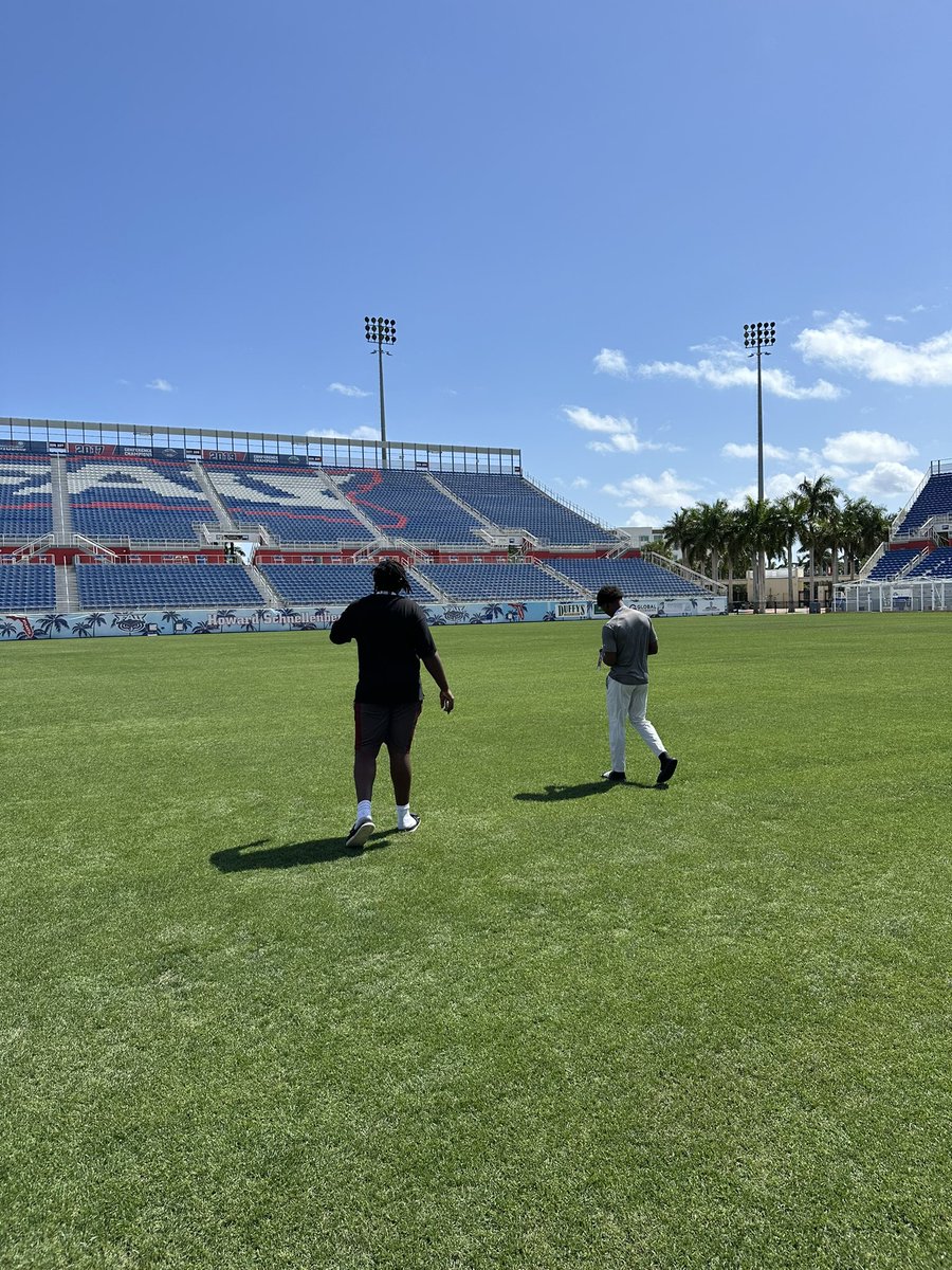 Great day down at @FAUFootball with @Aloliver_77 and @Thegoatdj_8. Thanks for inviting us and the hospitality. @4Warinner @Coach_JLove @MarinelliShane @Matty_Weez @MaddoxM04