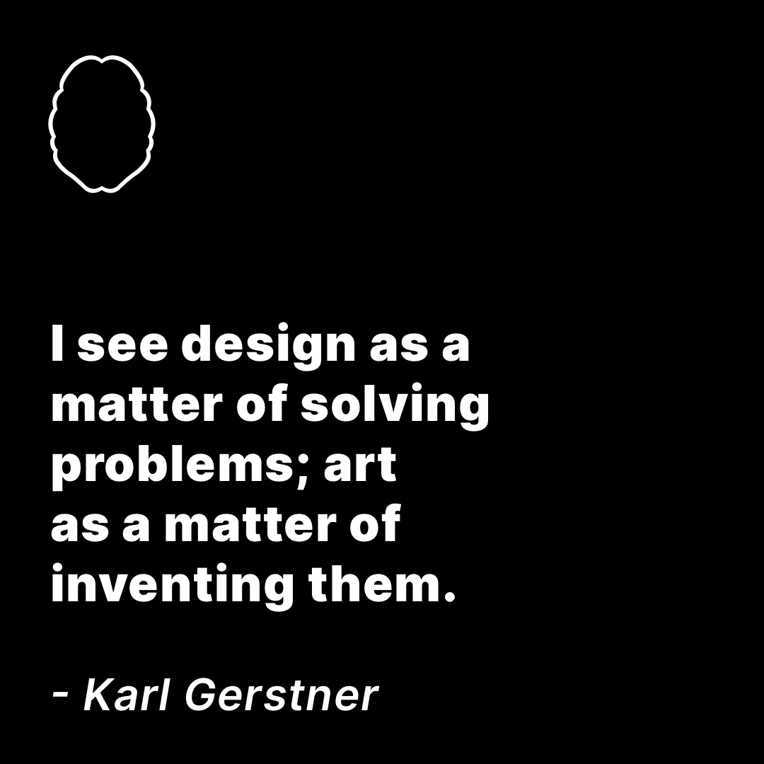 #design #designthinking #KarlGerstner #designquotes #KarlGerstnerquotes