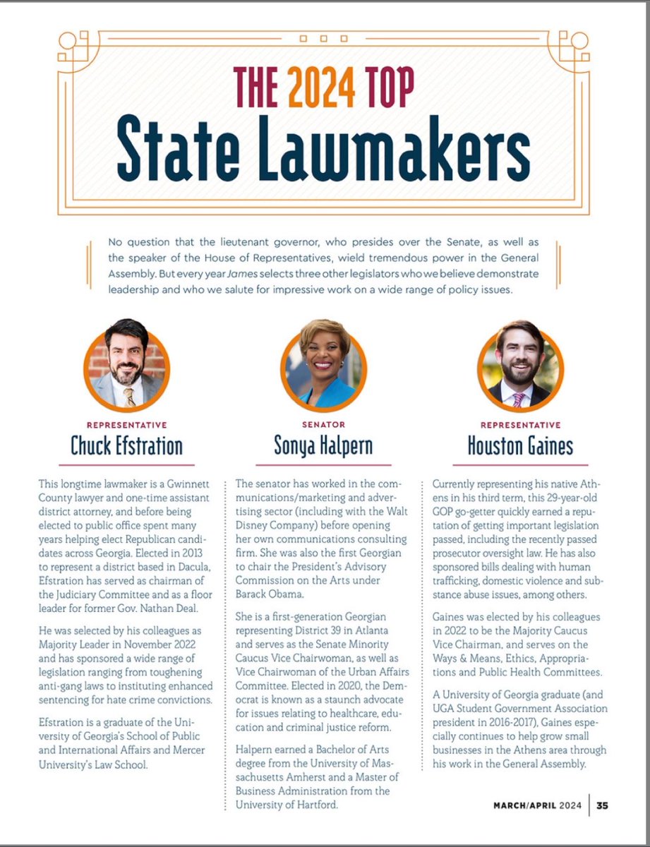 We are so proud of WIN List endorsed State Senator <a href="/SonyaHalpern_/">Senator Sonya Halpern</a> being named a 2024 Top State Lawmaker in Georgia by <a href="/JAMESOnlineGA/">JAMES Magazine Online</a>!