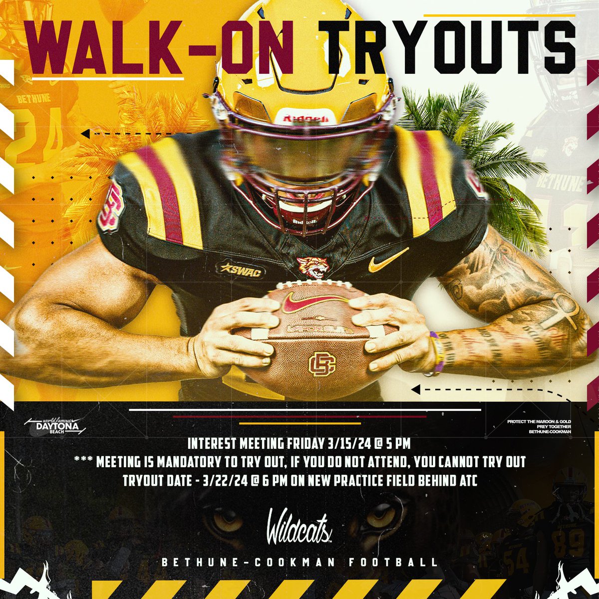 WALK ON TRYOUTS ⏬⏬⏬

#𝙃𝙖𝙞𝙡𝙒𝙞𝙡𝙙𝙘𝙖𝙩𝙨 | #𝙋𝙧𝙚𝙮𝙏𝙤𝙜𝙚𝙩𝙝𝙚𝙧