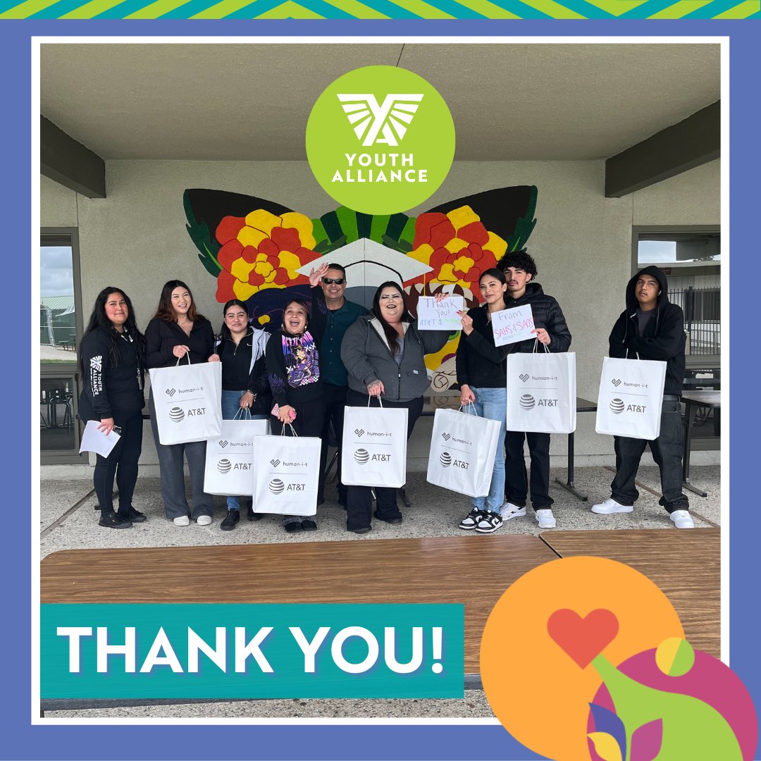 A heartfelt thank you to @ATT, @attproam, @human_i_t, & the Monterey Peninsula Foundation for helping connect our youth from San Andreas High School & Santa Ana Opportunity School. Thank you for empowering young minds so they can thrive, grow, & succeed!