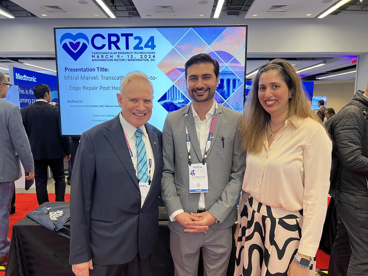 Congrats to Dr. @ron_waksman & team for the success of #CRT2024! Tq for including me as co-program director for the ‘HighRisk’ sessions. It was humbling to work on this with Drs. @Kandzari, Samin Sharma, & the CRT program planning team. Happy these sessions were so well attended!