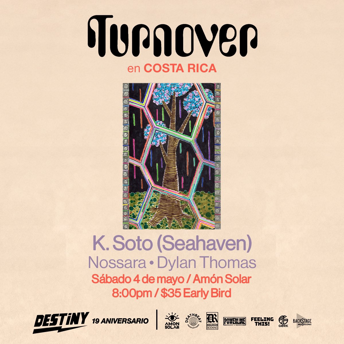 Pleased to announce Kyle will be joining the <a href="/turnoverva/">Turnover</a> boys in Costa Rica this May! Tix: shorturl.at/bz159