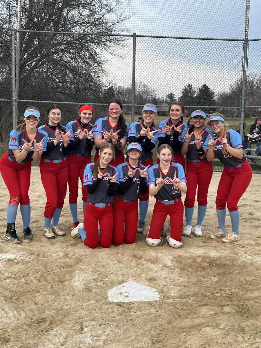 What a great night! Marian softball 6, Rockford Lutheran 3! Hurricane get their first Varsity win in 5 seasons! First for Coach Sandall at the helm of his canes! Congrats girls the Marian community is so proud of you!!! @MarianCentral @marian_alumni