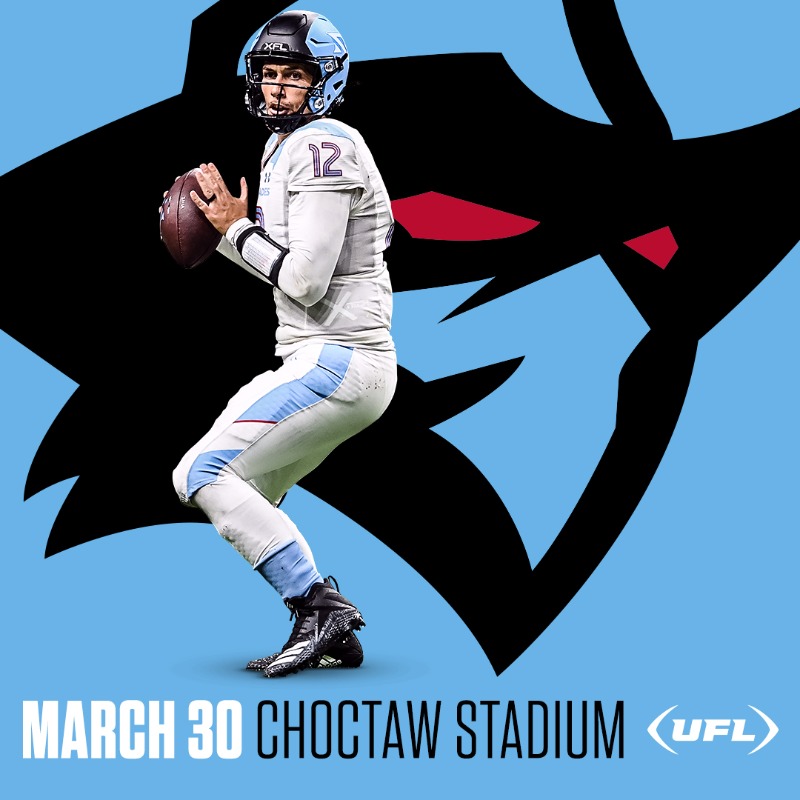 UFLRenegades's tweet photo. Saturday, March 30. The spotlight's on Arlington's finest! Join us at the stadium to support the Renegades! 🌟