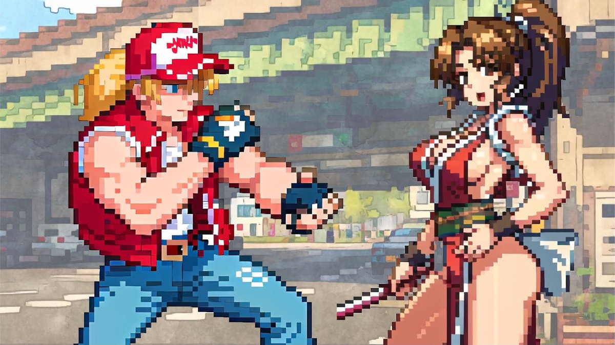 camdenvania's tweet photo. One more round... Let's #ShatterAllExpectations! 🥊

| #KingOfFighters | #KOF | #KOFXV | #SNK | #NeoGeo |
| #Osaka | #大阪市 | #TerryBogard | #MaiShiranui | https://t.co/wERBjzvfWK