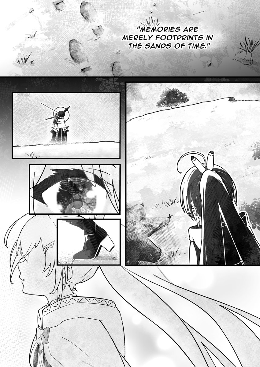 planetdropper's tweet photo. [ First Meetings ]
A brief meeting between the Warden of Time and the Guardian of Civilization.

I tried making a hololive fan manga. 🫠 🪶⏳

(1/9) 🧵
#drawMEI #kronillust https://t.co/JPJln2xBmt
