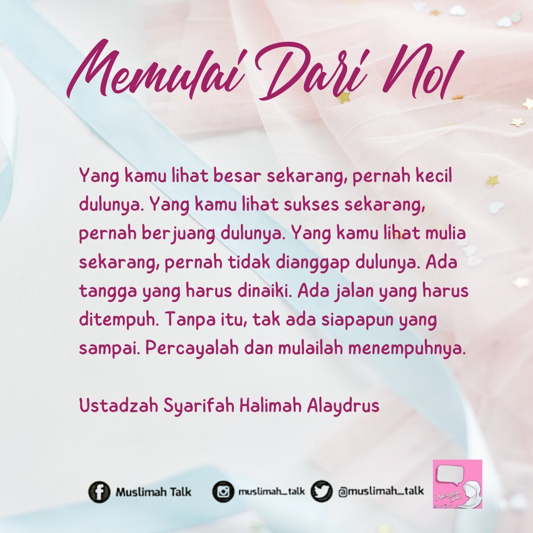 Semua ada prosesnya. Tidak ada yang terjadi dalam sekejap mata.