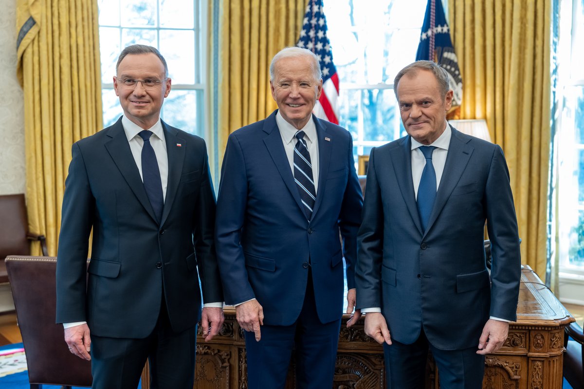 To mark the 25th anniversary of Poland joining NATO, President Biden met with President Andrzej Duda and Prime Minister Donald Tusk. The leaders reaffirmed their ironclad commitment to NATO and discussed support for Ukraine.