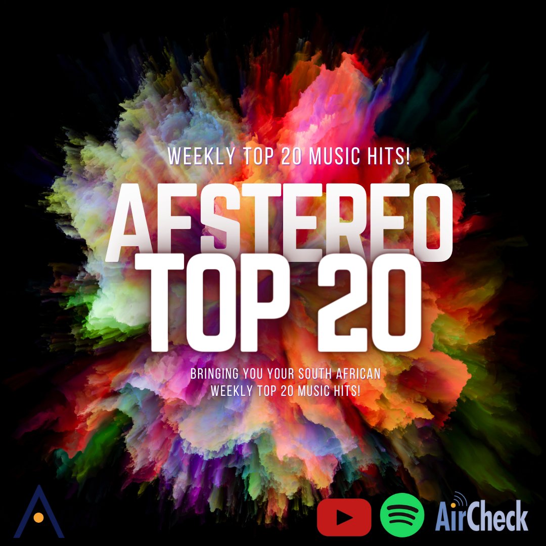 AFSTEREO's tweet image. 🎉 Get Ready to Groove with AFSTEREO's TOP 20 Weekly Hits!  Have a favourite you're rooting for to hit number one? Let us know and see if they make it to the top: afstereo.co.za/top-20/ #Top20Hits #MusicLovers #ChartToppers