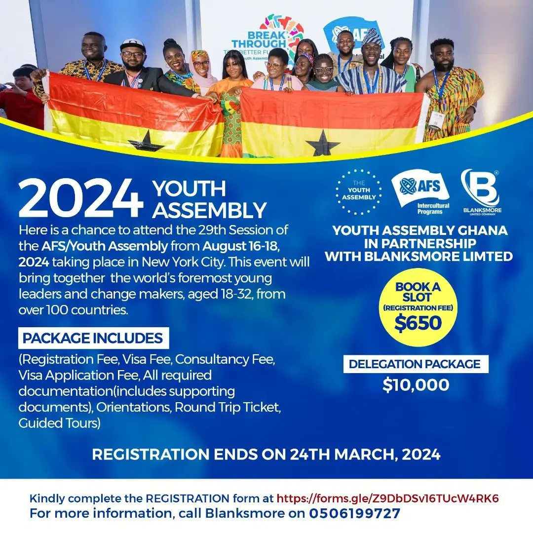 Transform Aspirations into Impact! 🌍✈️

Feel stuck in making a difference as a youth? With Blanksmore & the Youth Assembly, step into leadership and make real change. Exclusive travel packages for young leaders ready to shine! ✨ #LeadWithBlanksmore #YA29

Book now! 🚀