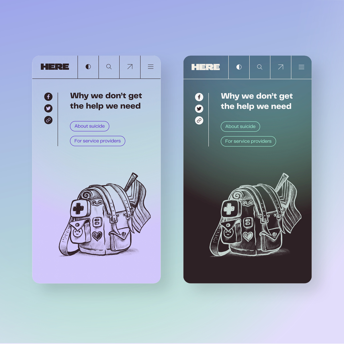 headjamcreative's tweet image. Incredibly proud to have worked on the site and branding for ACON'S HERE campaign – which provides suicide prevention support for the LGBTQ+ community. 

➡️ Full case study visit hubs.la/Q02lh-nb0

#design #creativeagency #branding #illustration #newycreatives #lgbtqia+