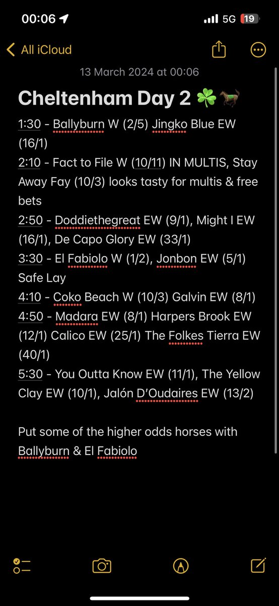 AscotJap's tweet photo. Cheltenham Day 2 Tips ☘️🐎

Ascot Japs Birthday Tips. https://t.co/eJtyA37Vem