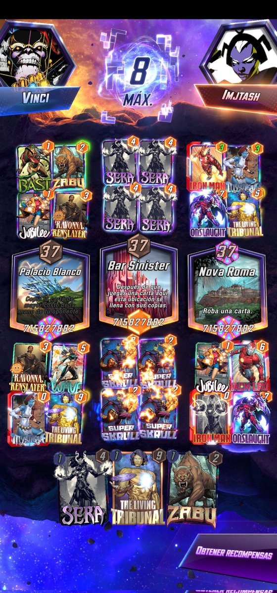 _NaranjoC's tweet photo. 10th time reaching infinite this time with Tribunal 

#MarvelSnap @SnapDecks  @MARVELSNAP  @MarvelSnapDecks   @MarvelSnapZone https://t.co/BIZSQLy7BO