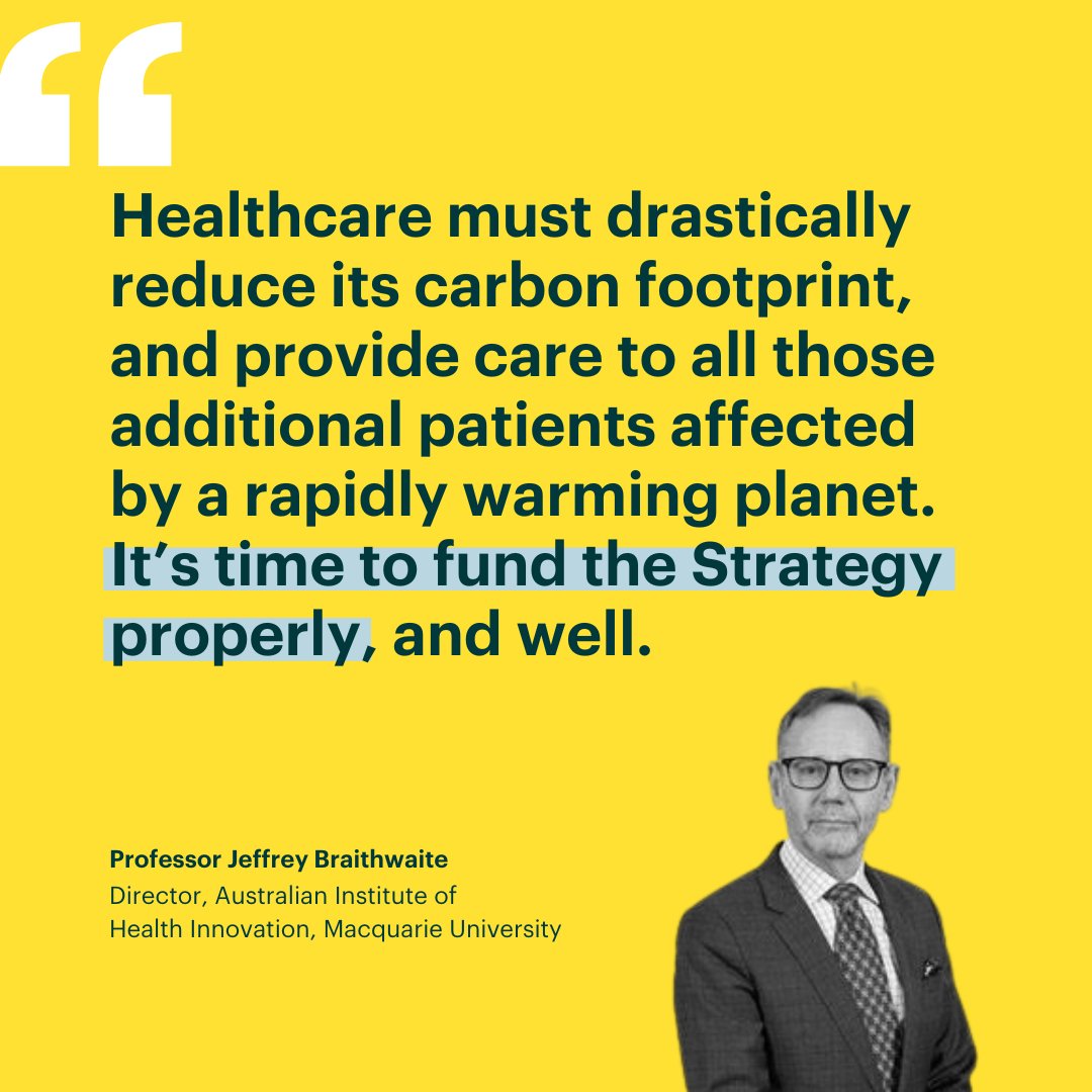 #ClimateHealth leaders call for the National Health and Climate Strategy to be funded in #Budget2024 👏 @AIHI_MQ's @JBraithwaite1: 'It’s time to fund the Strategy properly, and well.”