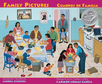 SraWitkowski's tweet photo. @profepj3 @EarlyLang For Spanish? One of my favorite #authres is Carmen Lomas Garza. She has several bilingual books describing her life growing up near the border in Texas. Her art is amazing. Perfect for picture talk. https://t.co/dVIZiHEotR