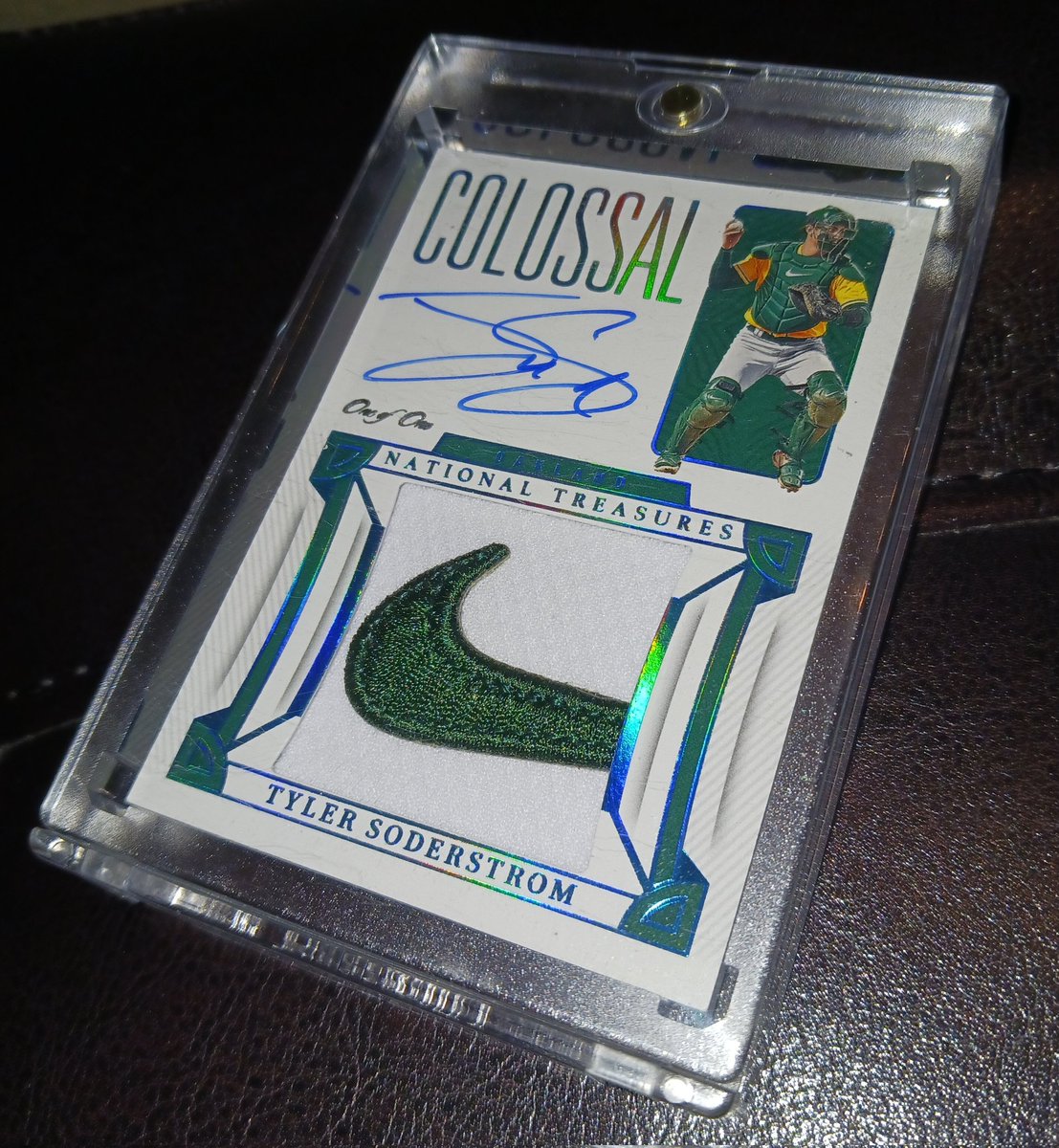 Dale Butler III (@db3tc) on Twitter photo This arrived in the mail today. Tyler Soderstrom Panini National Treasures Colossal Patch Autographed 1/1 Baseball Card. <a href="/turlockjournal/">Turlock Journal</a> <a href="/turlockhs/">Turlock High School</a> <a href="/Athletics/">Athletics</a> <a href="/MLB/">MLB</a> <a href="/PaniniAmerica/">Panini America</a> This arrived in the mail today. Tyler Soderstrom Panini National Treasures Colossal Patch Autographed 1/1 Baseball Card. <a href="/turlockjournal/">Turlock Journal</a> <a href="/turlockhs/">Turlock High School</a> <a href="/Athletics/">Athletics</a> <a href="/MLB/">MLB</a> <a href="/PaniniAmerica/">Panini America</a>