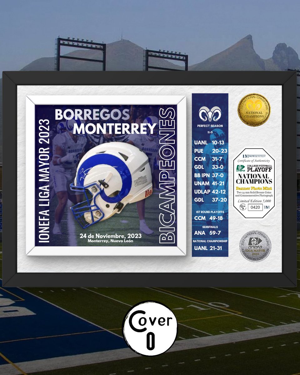 Borregos Monterrey Bicampeones 'Limited Edition' #ONEFA #LigaMayor