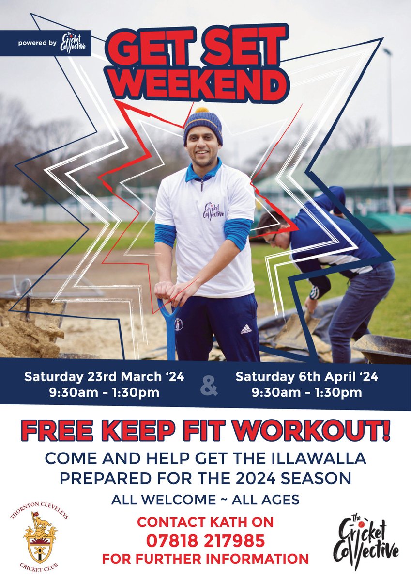 GET SET WEEKEND AT TCCC As the 2024 season draws closer, we once again need your help to get the Illawalla ready for cricket! There's plenty to be done, and many hands will make light work, so please come down and help kickstart preparations at TCCC