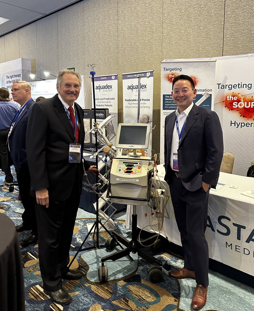 Spending time with the #SCD Inventor at #CRRT2024. @SeaStarMedical $ICU