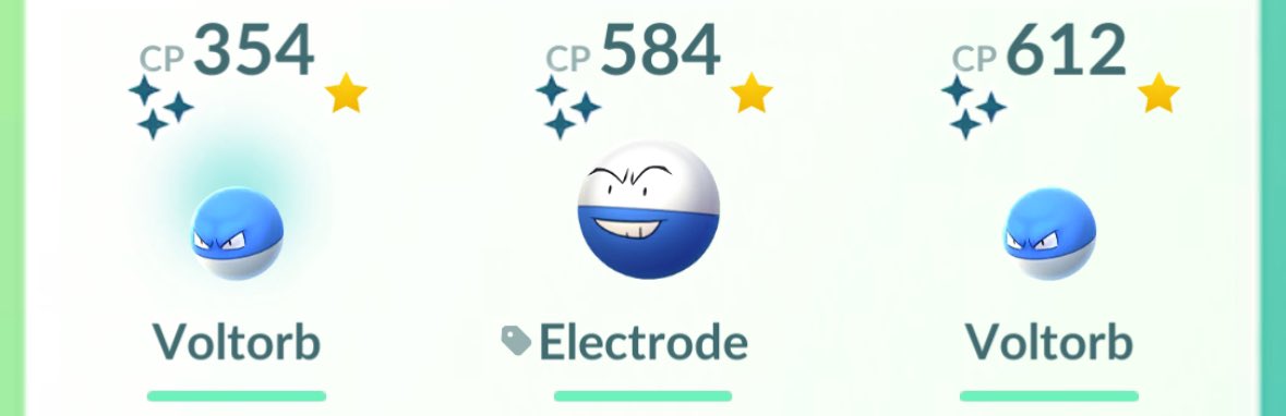 SwirlyKath's tweet photo. Third #ShinyVoltorb 🔵 #PokemonGo https://t.co/H65ofaudPT