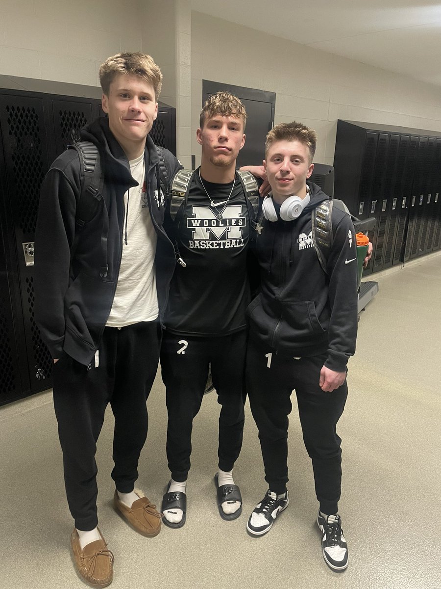 Here are Millbury’s three senior captains (from left) Kenny Donnelly, Anthony Phillipo and Tyler Vaccaro following the Woolies’ final game of the season.

Heck of a run for these 3 and the Woolies the past few years.