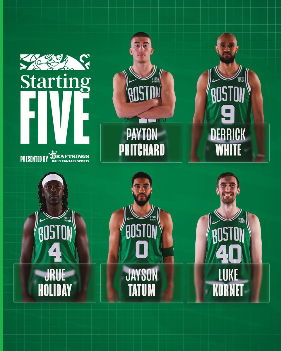 Tonight's Starting 5️⃣ @DraftKings