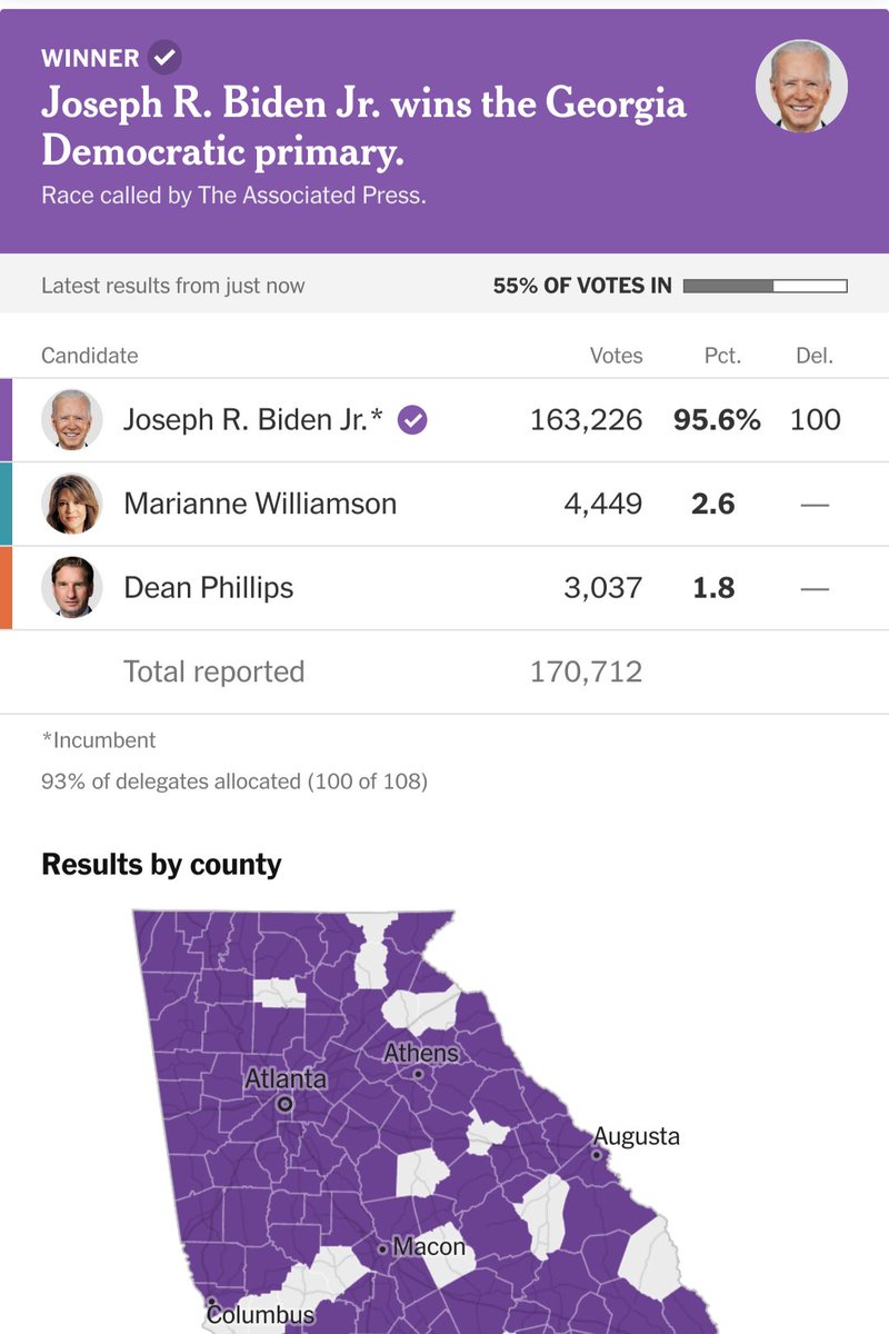 Georgia is shaping up to be Joe Biden's best primary state.