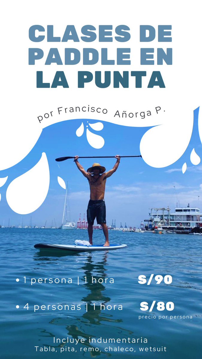PierrendAnorga's tweet photo. Hola gente, estoy haciendo este pequeños emprendimiento, que es de clases de paddle, tal vez me pueden ayudar con un fav o ret, cualquier consulta o duda que tengan, me escriben, nos vemos en el agua 🌊 https://t.co/NaPmYtkD9N