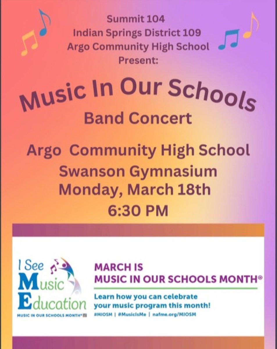 Combined concert with the Wilkins Jr High Band and Heritage Middle School Band will be held next Monday!!! 
#Musicinourschools #concertband