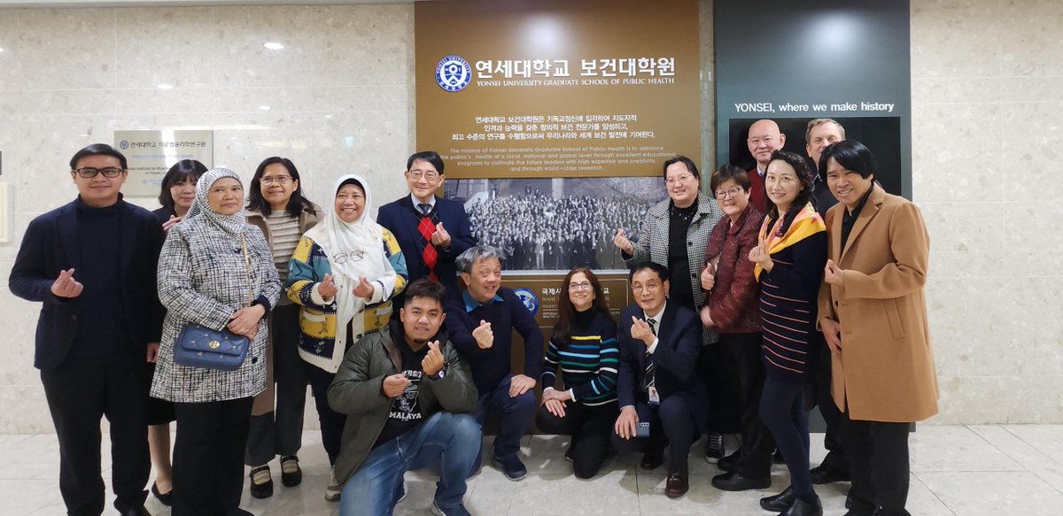 APJPH_'s tweet photo. The APACPH Executive Committee Meeting (ECM 1/2024) was held at Yonsei University, South Korea from 22 to 24 February 2024. https://t.co/kwEaSyWQeA