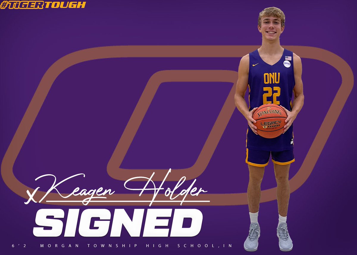 ONUHoops's tweet image. It’s OFFICIAL‼️
@ONUHoops has signed Keagen Holder (@HolderKeagen), a 6-2 guard from Morgan Township High School (IN). 

#TiGERTOUGH 🟣🟡🏀🐅