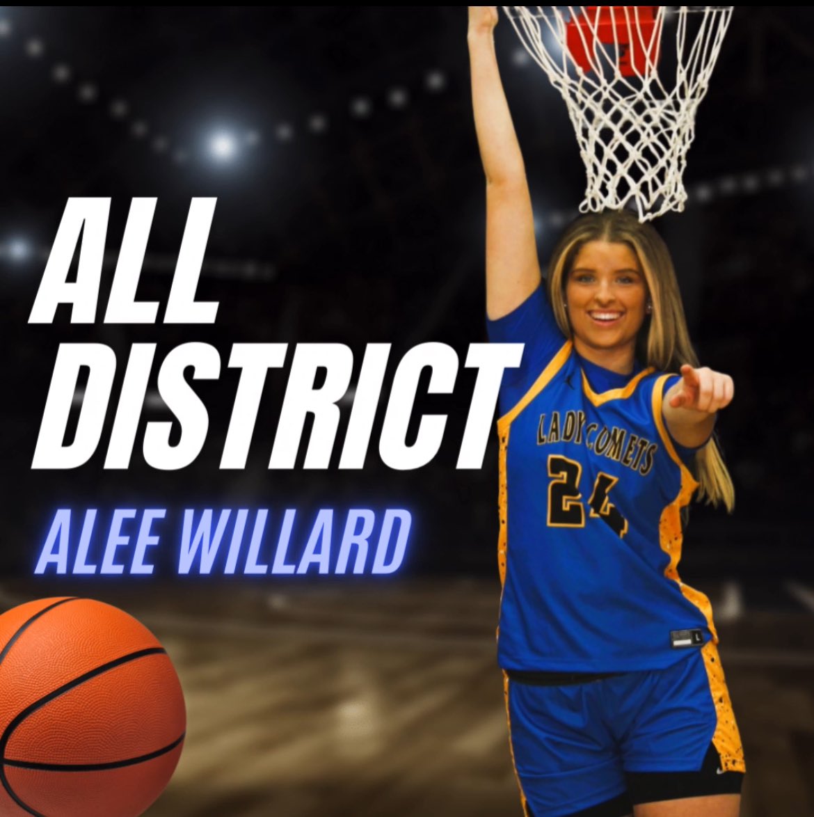 Congratulations to Junior, Alee Willard!!! C2-D2 All-District!!!