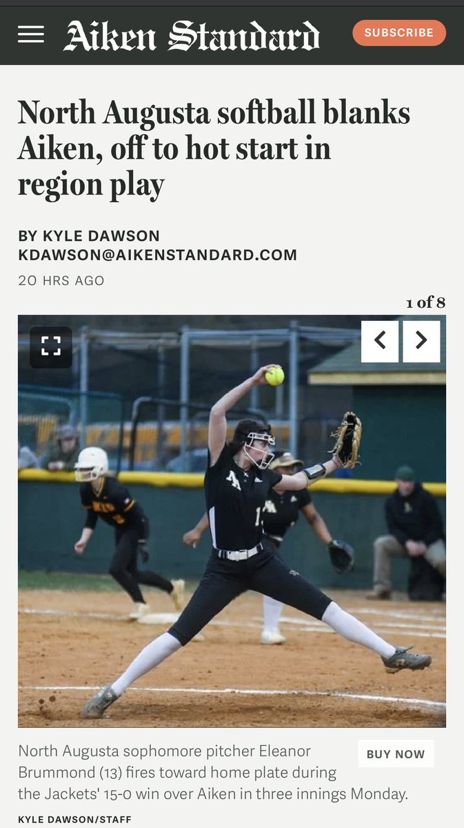 What a start to the season!
Love my softball fam 🐝🖤💛
11 IP
8 H
5 BB
15 K 
2 R 
1.27 ERA
1.18 WHIP