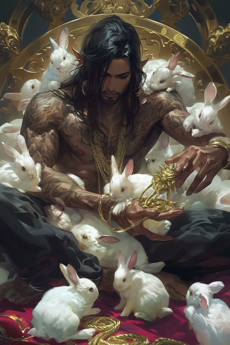 "Shi-Bunny: The Gathering" 🪢🪄🐰🪢  #aiart #gameart #aigirls #magicthegathering #Magic #bunnies #bunny #spellcasting<a href="/tag/aiart"class="tags">#aiart</a><a href="/tag/gameart"class="tags">#gameart</a><a href="/tag/bunny"class="tags"><span>#bunny</span></a><a href="/tag/magicthegathering"class="tags"><span>#magicthegathering</span></a><a href="/tag/magic"class="tags"><span>#magic</span></a><a href="/tag/bunnies"class="tags"><span>#bunnies</span></a><a href="/tag/dnd"class="tags"><span>#dnd</span></a>