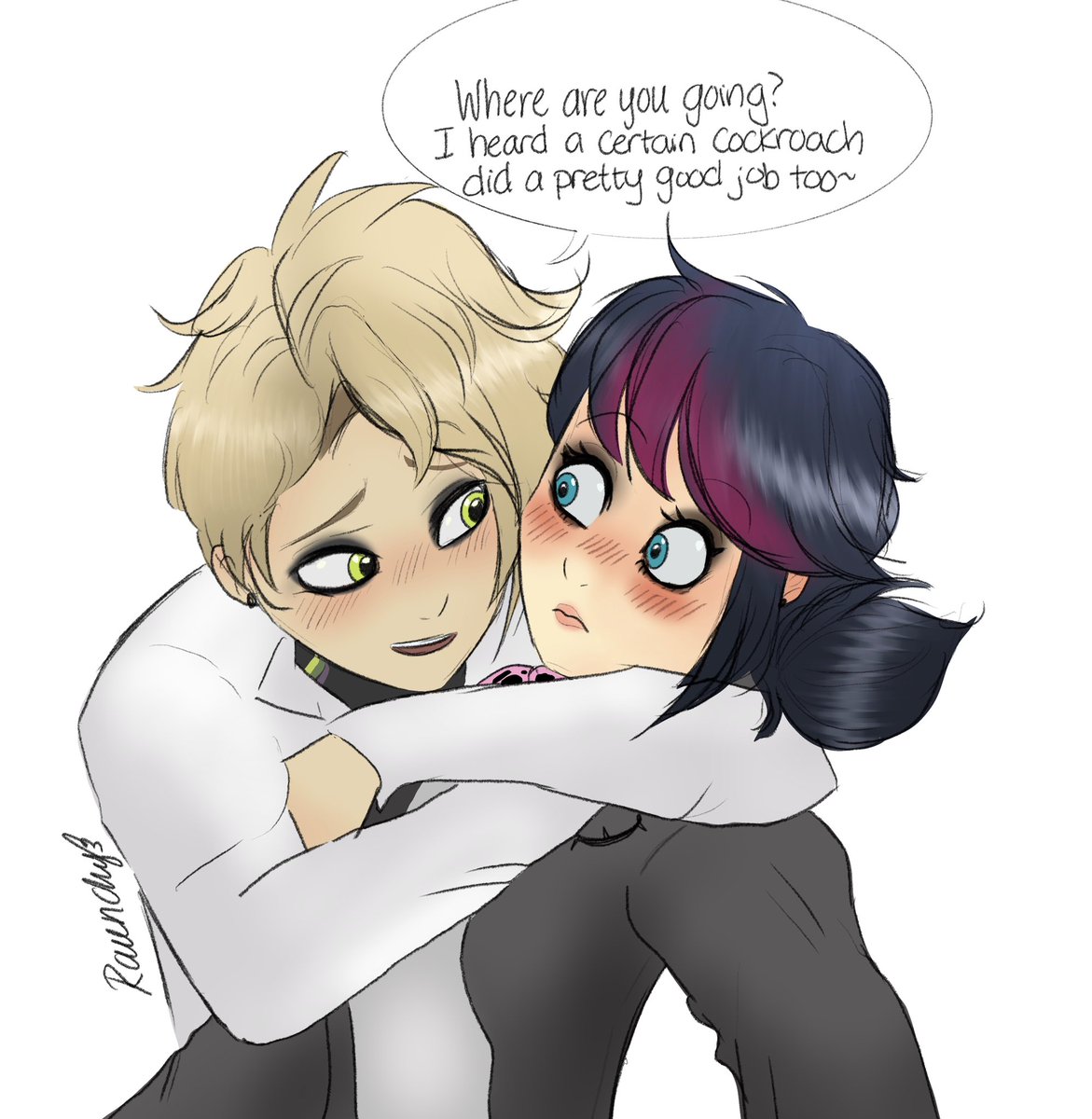 Sometimes I just forget to post here. Anyways it was hard to make Emo Adrien not look absolutely horrendous #Miraculous #miraculousladybug #ladybug #chatnoir #catnoir #marinette #marinettedupaincheng #adrienagreste #mlbfanart #fyp #miraculousfanart #shadybug #clawnoir