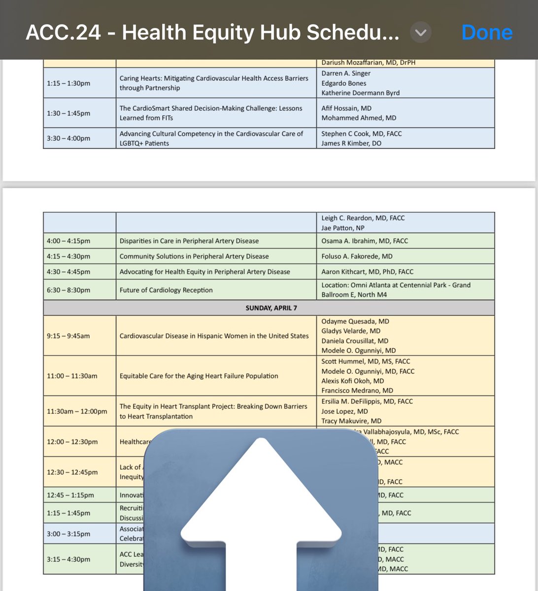 Swing by the #HealthEquity Hub at #ACC24 to see me and @tracymakMD talking about our work at @TEHTP_INC Shoutout to @DrNasrien and @HFnursemaghee for this opportunity! @MelvinEchols9 @JavedButler1 @Jcontreras75 @AndrewJSauer @EiranGorodeski @AHajduczok @JJheart_doc @ACCinTouch