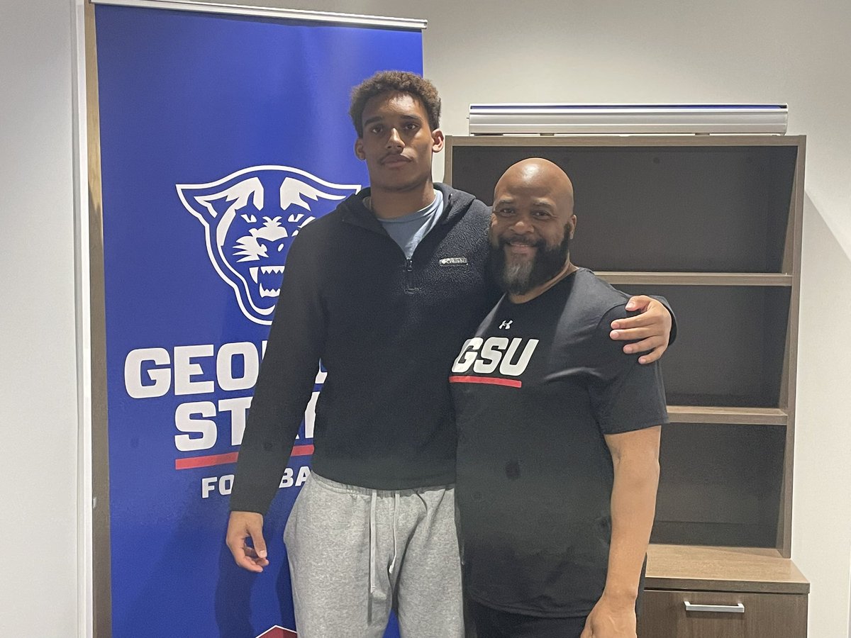 #AGTG After a conversation with coach <a href="/DellMcGee/">Dell McGee</a> I’m Blessed to receive an offer from Georgia State University!!
<a href="/CoachFelton1/">Coach Felton</a> <a href="/Coachlewis24DBU/">Coach Lewis</a> <a href="/DekalbRecruits/">Dekalb Recruits (GA.)</a> @On3Recruits <a href="/ATLFOOTBALL3/">ATLFOOTBALL</a> <a href="/RecruitGeorgia/">Recruit Georgia</a> <a href="/NEGARecruits/">Northeast Georgia Recruits</a>