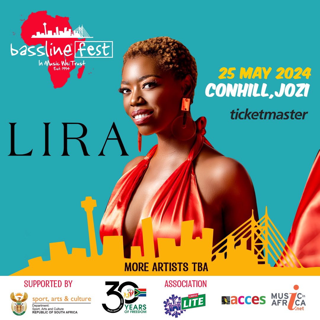 This is where we are now !! It’s surreal ! The Return of Lira and The BASELINE FEST and CELEBRATING AFRICA DAY AT CONSTITUTION HILL on 25 May 2024. It will my first performance with a live band after having a stroke in March 2022. This is milestone for me and I’m thrilled !