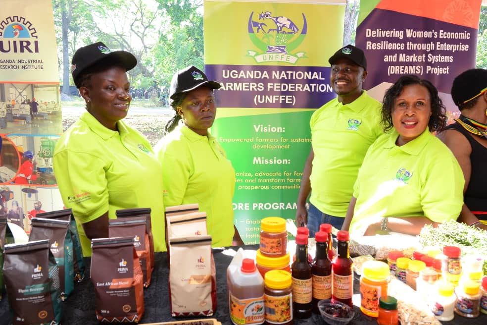 'Investing in Empowering Women will guarantee Sustainable Agricultural Development' We celebrate our Rural Women Heroes. On 8th Mar 2024 @unffe Women entrepreneurs exhibited quality value added products during the International Women's Day celebrations in Katakwi District.