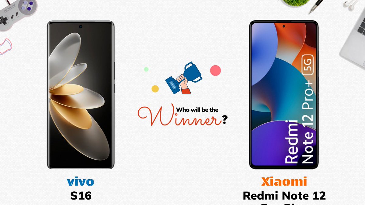 CompareTechNet's tweet image. Checkout our new video :
vivo S16 vs Redmi Note 12 Pro Plus: Who will be the Winner?
youtu.be/FWo9LNfLuEU
#vivos16 #RedmiNote12ProPlus #comparetech #smartphonecomparisons