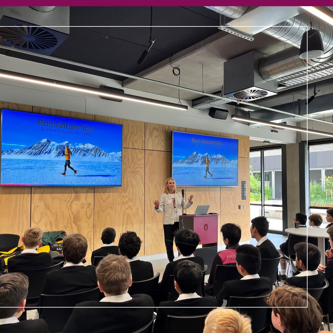 Haileybury Castlefield (Brighton) students had the privilege of listening to Donna Urquhart who returned from Antarctica six weeks ago where she broke the Guinness World Record for the longest run in a polar region as part of our International Women’s Day celebrations.