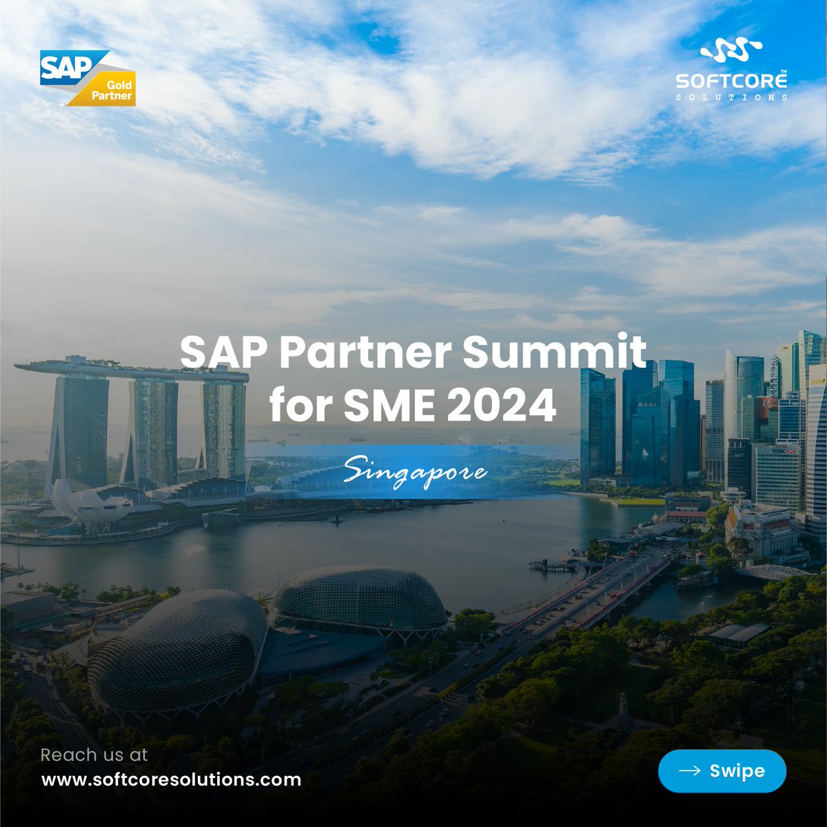 SCS_SAPB1's tweet image. #SoftCoreSolutions marked its remarkable presence at the #SAPSMESummit24 held in Singapore, indicating strong commitment to SAP Business One (SAPB1) and dedication to the platform. By actively participating and delivering our message: #SAPB1FOREVER