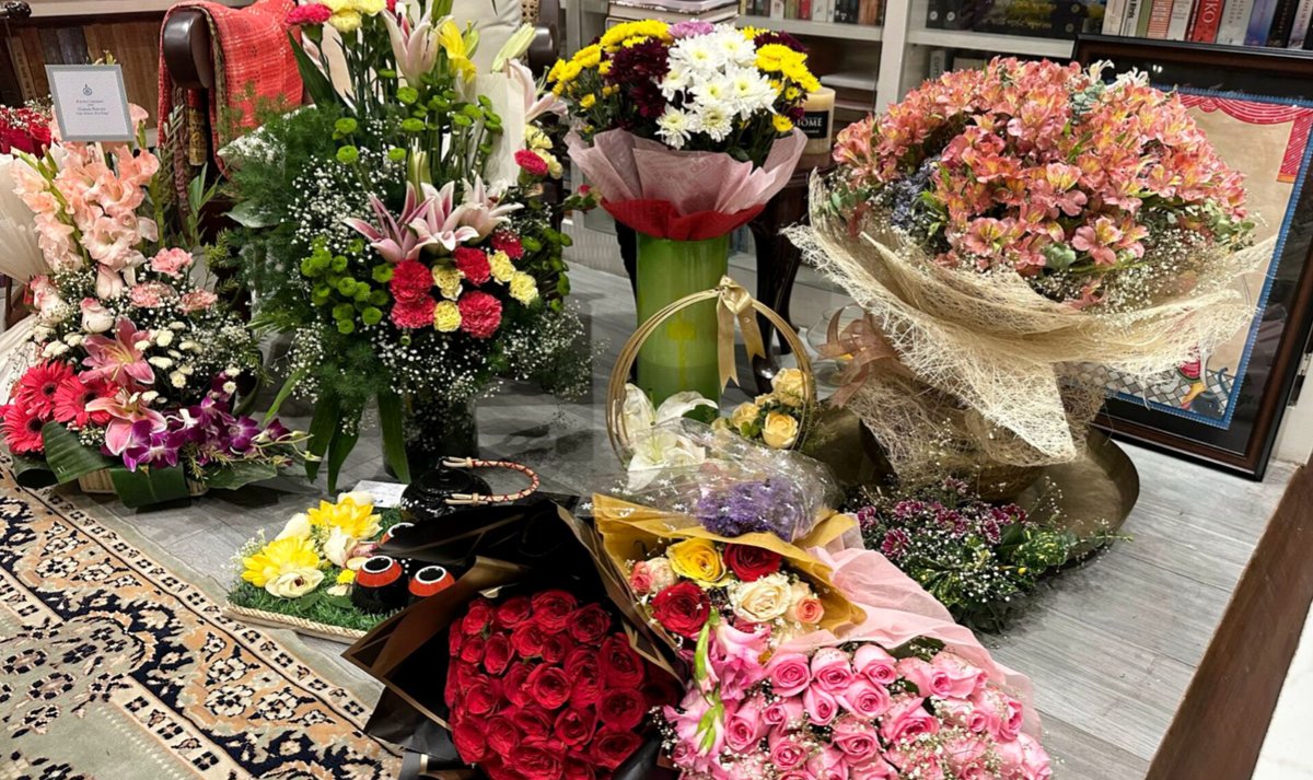 All the love & flowers…. Simply flooded. Touched and humbled to the core. Sincere thanks to you all for making my day so special. May all of you stay blessed and happy....