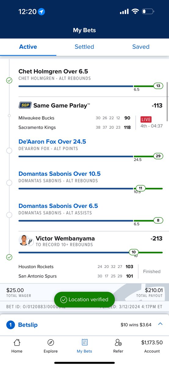 McChickenDfs's tweet photo. Great second day with Sportsbook here in NC ✅ 

We’ve waited years and years for this moment ⏰ 

It feels great to finally be here🔥🔒👑

~$1,000 Profit on the day 💰

Winning Parlays below ⬇️ 
 
#fankings #fanduel #NBAProps #propbets #nbapicks #NBA https://t.co/AiqoU3avc6