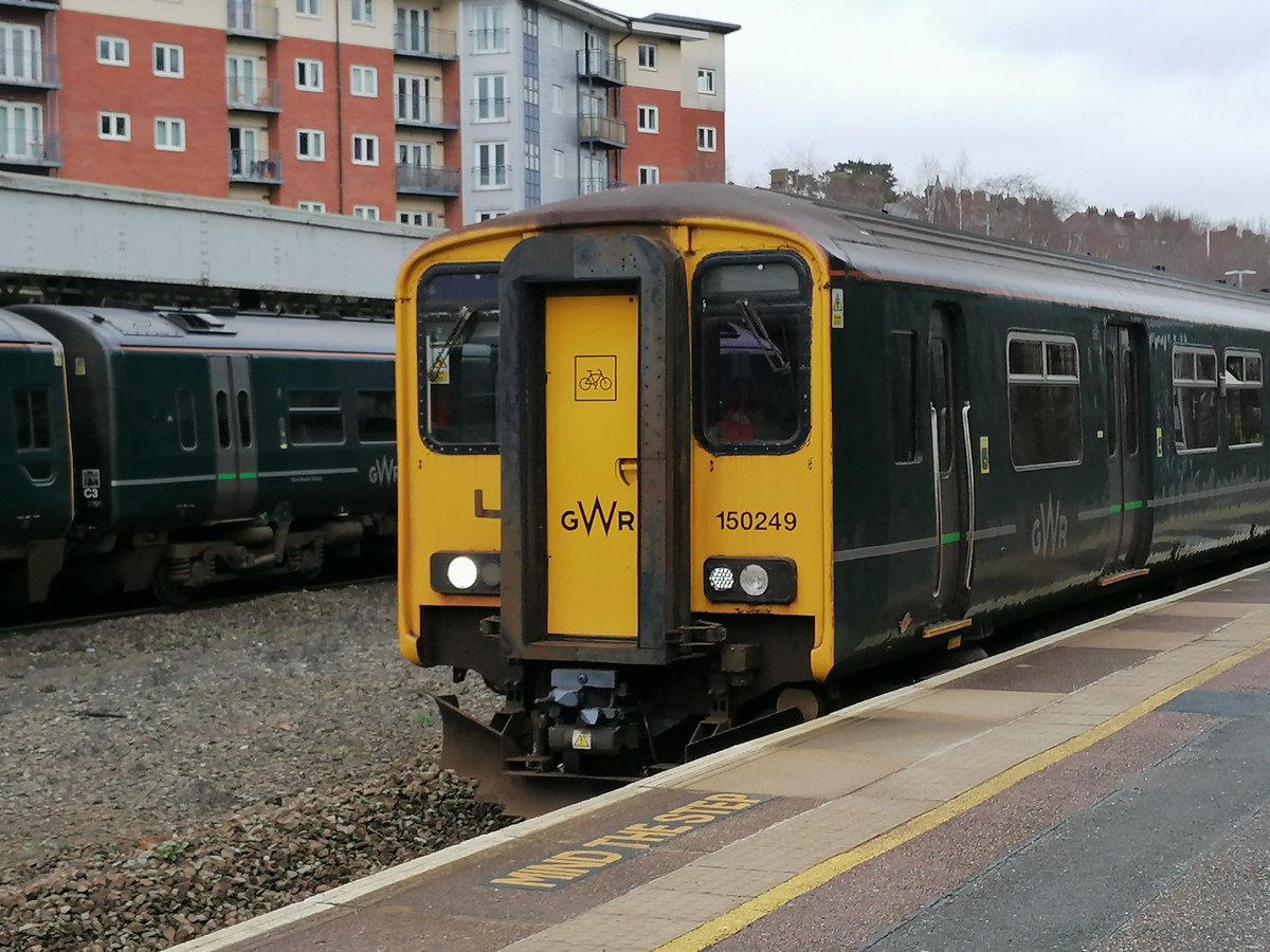 150249 #ExeterCentral 12.03.2024.#Exmouth to #Paignton service. @robertflute @whiting_ally @JedKendray @emt_uk @d_lovering @holtona72 @nickolls_andy @barryhazzard701 @lokiavivson @MichaelTrainz08 @ACFOGTaylor @Burbagefox1 @CompanyTammy @CrecyRail @CornubiaGeol