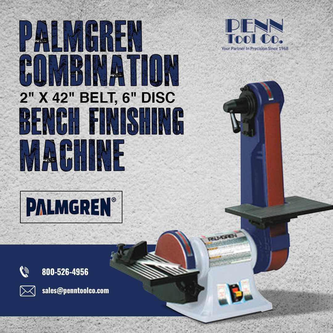 penntoolco's tweet photo. Perfecting every surface with ease! The Palmgren Combination 2" x 42" Belt, 6" Disc Bench Finishing Machine makes refining finishes a breeze. ๐ซ
.
#penntool #Palmgren #FinishingMachine #BenchGrinder #Woodworking #metalworking https://t.co/OXaSaGqDd2