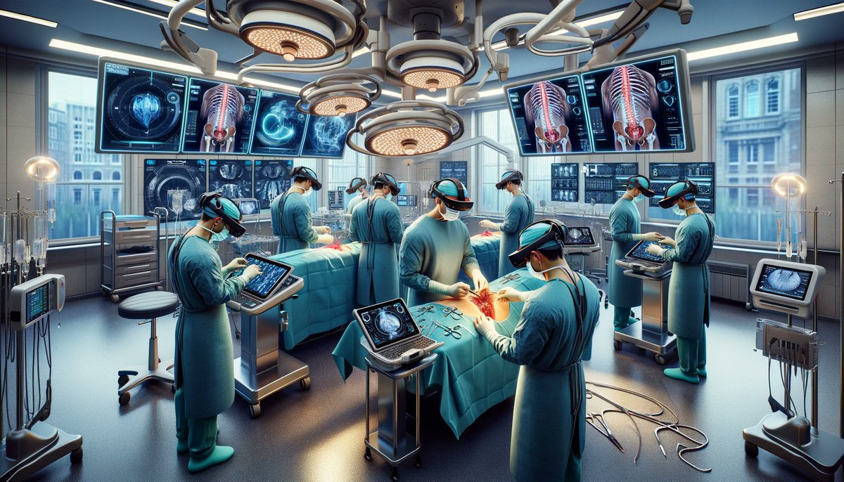 Apple's Vision Pro headset is revolutionizing healthcare, enhancing efficiency and precision in spinal surgeries at Cromwell Hospital, London. This mixed-reality tech, developed with eXeX, streamlines operations, proving vital in complex procedures. #InnovationInHealthcare