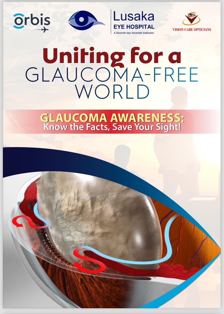 Get your eyes screened for free at East Park from Wednesday to Friday. #GlaucomaAwareness #savingsightinzambia